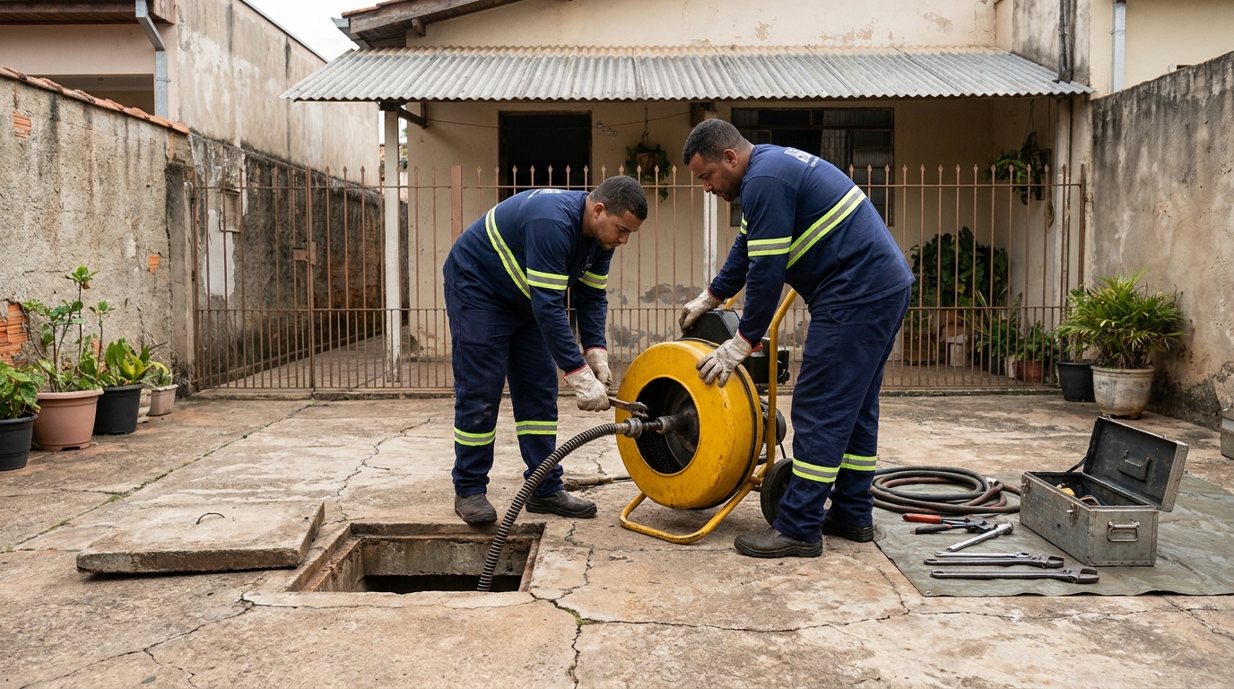 Desentupimento de esgoto em Diadema‑SP